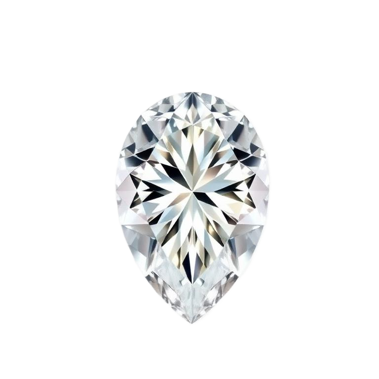 Pear cut diamond
