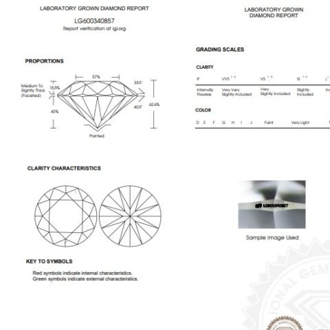 600340857 Round Brilliant 1.06 D VS2